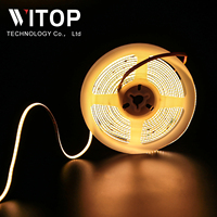 Haute luminosité 5MM 608Led DC24V Cob LED bande lumineuse Flexible pour les télécommandes intérieures et paysagères 3000K-6000K vente en gros