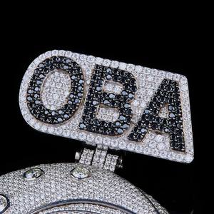 Colgante de Letra Hip Hop Personalizado, Plata de Ley 925, Joyería de Moda, Colgantes y Dijes, Colgante de Diamante Moissanite VVS para Hombre - Product Image 4