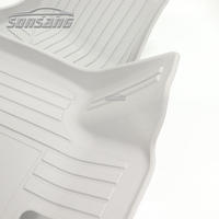 SONSANG personalizado 4 piezas logotipo personalizado suelo de coche TPE goma piso de lujo alfombra 3D 5D alfombrillas de coche para coche