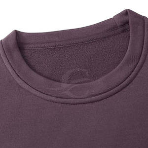 Usine en gros femmes décontracté doublé sweat-shirt meilleur prix bas quantité minimale de commande Streetwear Fitness Style pour l'hiver plaine teint toile - Product Image 3