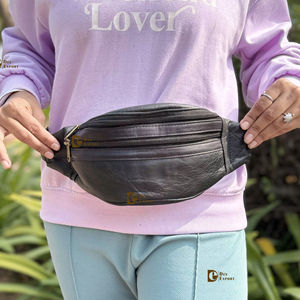 Cinturón de Cuero Genuino con Bolsillo, Bolso de Viaje Moderno, Único y Elegante, Fácil de Llevar, Nuevo, Cinturón para Dinero Multiusos - Product Image 1