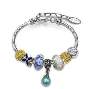 <span class=keywords><strong>Bracelet</strong></span> porte-bonheur avec <span class=keywords><strong>perles</strong></span> et fleurs et <span class=keywords><strong>perles</strong></span> DIY orné de cristaux <span class=keywords><strong>Swarovski</strong></span> Fashion Daisini Jewellery <span class=keywords><strong>Bracelet</strong></span> pour femme - Product Image 6