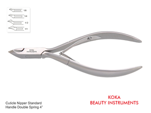 Pinza para cutículas Mango estándar Resorte doble Tamaño 4 pulgadas por Koka International - Product Image 4
