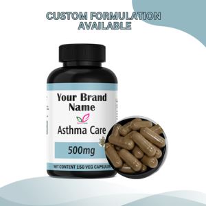 Cuidado del asma Suplementos herbales Suplemento de semilla de fenogreco Apoyo Pulmón 150 cápsulas Asma - Product Image 2