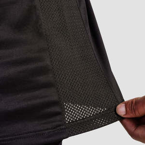 Débardeur de sport décontracté pour homme en polyester et élasthanne respirant, taille XL, noir, avec capuche et décoration imprimée - Product Image 6
