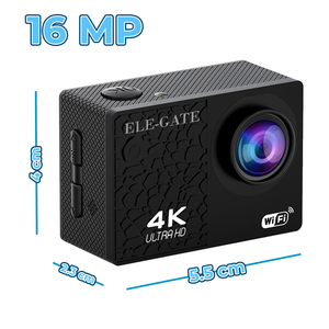 Videocamera Sportiva 4K Ultra HD 16MP con WIFI, Mini Telecamera ad Alta Definizione con Visione Notturna, EIS e Capacità di Registrazione Remota - Product Image 4