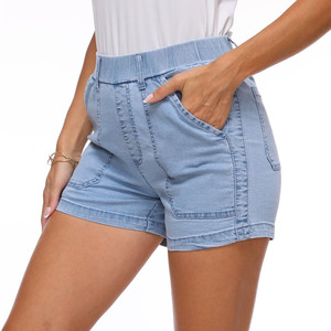 Pantalones cortos de mujer con estampado personalizado OEM, pantalones cortos de poliéster para mujer de alta elasticidad para verano, gimnasio, deportes, Fitness, correr, pantalones cortos para mujer - Product Image 5
