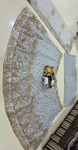 ชุดแต่งกายเจ้าสาวล่าสุดผ้าจอร์เจียแบบหนาชุดส่าหรีสำหรับงานปาร์ตี้ - Product Image 3