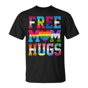 Camiseta Unisex de Manga Corta con Estampado de Arcoíris del Orgullo Gay, para Adultos, con Cuello Redondo, Impresión en Serigrafía, para Actividades Promocionales - Product Image 1