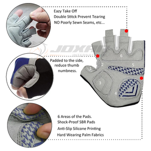 Guantes de ciclismo sin dedos con tela transpirable y control de agarre para uso en ciclismo de carretera y montaña con precio barato para la venta - Product Image 5