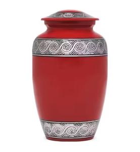 Urnas de cremación hechas a mano con acabado de plata y aluminio, urnas funerarias y conmemorativas de metal para cenizas humanas para adultos para tus seres queridos y familiares - Product Image 6