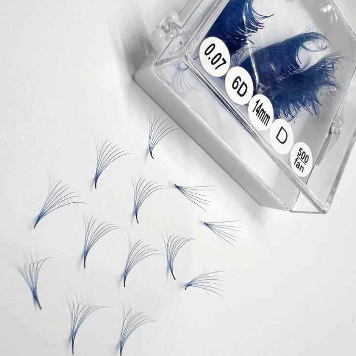 Pink Red Green Blue Purple Yellow Colorful Eyelash Extensions For