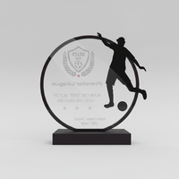 Trophée sportif en acrylique, trophée de football