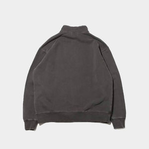 Haute qualité coton polaire hommes sweat manches longues goutte épaule surdimensionné pull demi fermeture éclair poches personnalisable hiver ensemble - Product Image 6