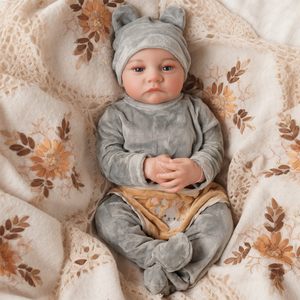 Poupée Reborn Babeside 20'' Noah, poupée garçon, tête peinte, corps en vinyle, poupée de mode, mini jouet en peluche - Product Image 1