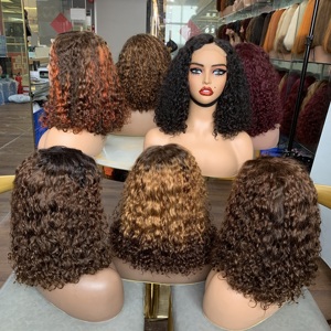 Best Seller Short Luxury Curl <b>Wig</b>, 4x4 Lace 14 Inch Vietnamese Hair, Breathable Base, Rich Color Options For Daily Look - Product Image 5