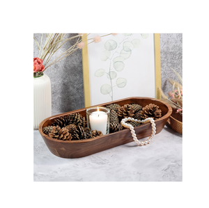 ชามแป้งไม้ออกแบบสำหรับตกแต่งบ้านชามและเสิร์ฟผลไม้และเทียนออกแบบได้ตามต้องการ - Product Image 5