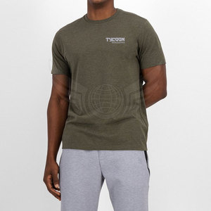 เสื้อยืดขนาดใหญ่สำหรับผู้ชาย,เสื้อยืดสีพื้นดีไซน์โลโก้ทรงหลวม - Product Image 1