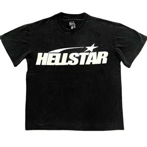 เสื้อยืดโอเวอร์ไซส์ผ้าฝ้าย 100% ขายดี ลายโลโก้ สำหรับผู้ชาย สไตล์ลำลอง สตรีทแวร์ ฮิปฮอป พิมพ์โลโก้ตามสั่ง - Product Image 6