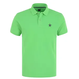 2023 yeni moda pamuk Polyester Pakistan yapımı Polo T Shirt erkekler standı yaka kısa kollu erkek Polo T- Shirt