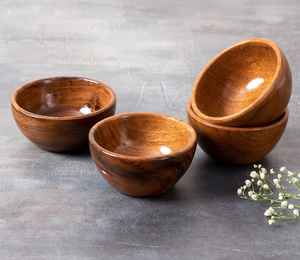 Haute vente qualité salade bol à mélanger 2024 dernier Style moderne décoratif bois pâte bol à la main élégant pour cuisine usage domestique - Product Image 6