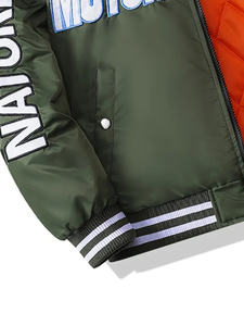 Chaqueta bomber negra de alta calidad para hombre, chaquetas bomber personalizables - Product Image 6