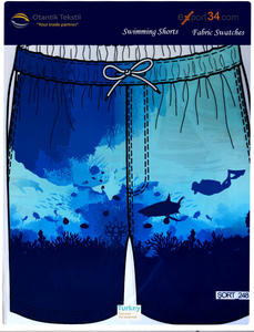 Pantalones cortos de playa de verano personalizados, tabla de natación de talla grande para hombre, bañador a rayas hecho en Turquía, cadenas de suministro ágiles - Product Image 5