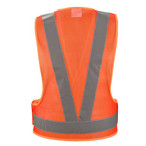 Chaleco DE SEGURIDAD reflectante de alta visibilidad para hombre con bolsillos de 5 dimensiones Ropa de trabajo de alta visibilidad de malla transpirable para construcción - Product Image 2