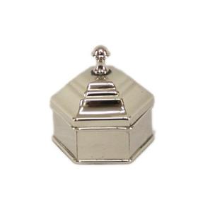 Boîte à beurre artisanale en acier inoxydable avec finition plaquée argent, parfaite pour les repas de table et les ustensiles de cuisine - Product Image 3