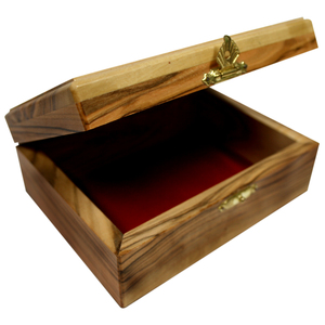Produit parfait hautement recommandé Petite boîte de rangement de luxe en bois d'olive pour bijoux - Product Image 1