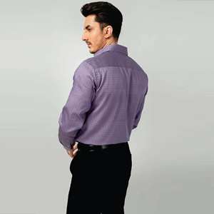 Chemises de travail couleur unie hommes d'affaires grande chemise décontractée à manches longues grande taille chemises pour hommes en gros - Product Image 6