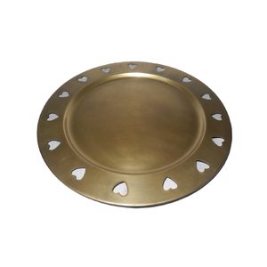 Elegant Quality Unique Charger Plate Rounded Antique Design Luxury Iron and Brass Kitchen Tabletop Designer <b>Dinnerware</b> <b>Set</b> - Product Image 2