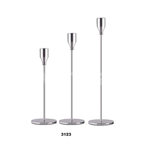 Candelabros de plata, candelabros cónicos, candelabro decorativo para el hogar, boda, comedor, fiesta, decoración de aniversario - Product Image 1