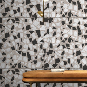 Carreaux de porcelaine émaillée de qualité supérieure RANIER ROSE, aspect terrazzo, surface sculptée - Product Image 1