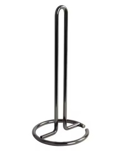 Porte-serviettes en métal enduit de poudre noire support de rouleau de tissu de qualité supérieure pour la cuisine et la salle de bain - Product Image 1