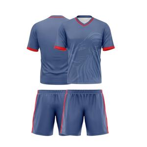 Ensemble complet d'uniformes de football sur mesure pour hommes, maillots de football de haute qualité pour équipes adultes, manches courtes, imprimés - Product Image 3