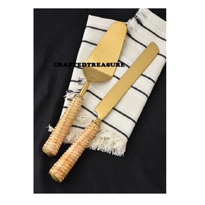 ชุดช้อนส้อมโลหะสไตล์วินเทจสุดหรูสำหรับงานแต่งงานงานเลี้ยงรับรองและงานปาร์ตี้สแตนเลสสตีลแบบคลาสสิก - Product Image 2