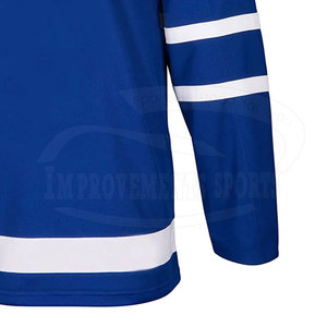 เสื้อเจอร์ซีย์ฮ็อกกี้น้ำแข็งแขนยาวเสื้อฮอกกี้น้ำแข็งสีพื้น - Product Image 4