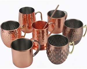 Venta caliente Hammered Design Moscow Mule Taza de metal en muchos colores y diseño con precio asequible - Product Image 3