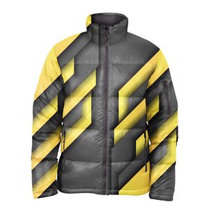 Vente en gros Vestes pour hommes coupe-vent en duvet de coton personnalisées, impression en sublimation de bulles avec broderie, manteaux d'hiver bouffants - Product Image 3