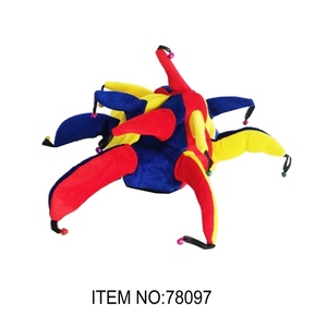 Cappello Joker Vintage stile personaggio a righe 144 pezzi/CS cappelli da festa per bambini per la spiaggia di natale all'aperto in feltro di poliestere - Product Image 1