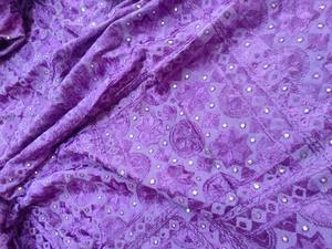 Bordado a mano indio ecológico para todas las estaciones tamaño Queen cobertores de algodón trabajo de espejo Floral patrón de cordones decorativo para el hogar - Product Image 3