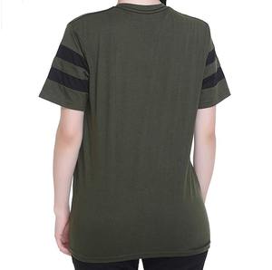 เสื้อยืดผู้หญิงคุณภาพสูง ผ้าคอตตอนยืด 100% สไตล์ลำลอง สีพื้นเรียบ ไซส์ใหญ่ รับสกรีนโลโก้ - Product Image 3