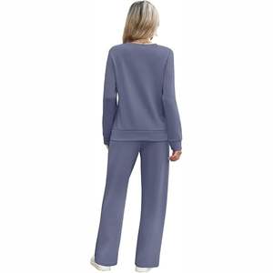 Survêtement d'hiver pour femmes fabriqué au Pakistan, coupe régulière, grande taille, imprimé, respirant, polyester/coton, confortable pour la salle de sport - Product Image 2