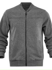 แจ็คเก็ตวาร์ซิตี้ผู้ชายรุ่นพรีเมียมคลาสสิกใหม่ปี 2026 สไตล์ลำลองแบบนักศึกษา พร้อมโลโก้สั่งทำด้านหน้า เนื้อผ้านุ่ม 100% ผ้าฝ้าย ดีไซน์ทันสมัย - Product Image 3