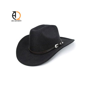 Sombrero de Vaquero de Cuero Liso Personalizado al por Mayor, Sombrero de Estilo Occidental a la Moda - Product Image 2