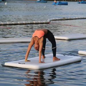 In magazzino nuovo Design personalizzato gonfiabile Yoga Air Dock isola acqua piattaforma gonfiabile per lezioni di Yoga - Product Image 1
