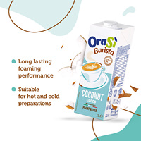 Boisson à base de noix de coco OraSi Barista pour professionnels, 1 litre, durée de conservation de 420 jours, fabriquée en Italie