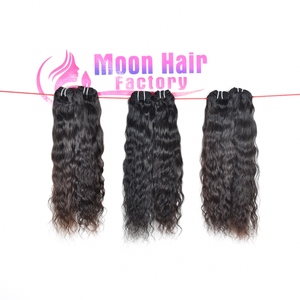 Prix de gros Produit original Cheveux humains bruts naturels de temple indien en mèches ondulées, doux et soyeux, à vendre par Export - Product Image 5