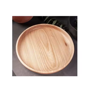 Plats et assiettes de service en bois Ustensiles de cuisine de haute qualité Coffre-fort en bois par l'artisanat en croissant - Product Image 2